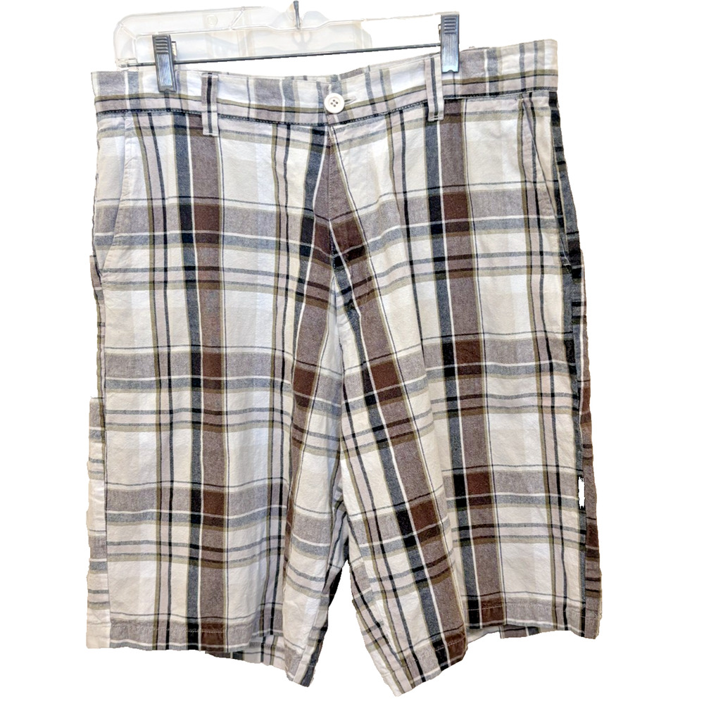 Mens Siegfried and Company Plaid Shorts Size 36